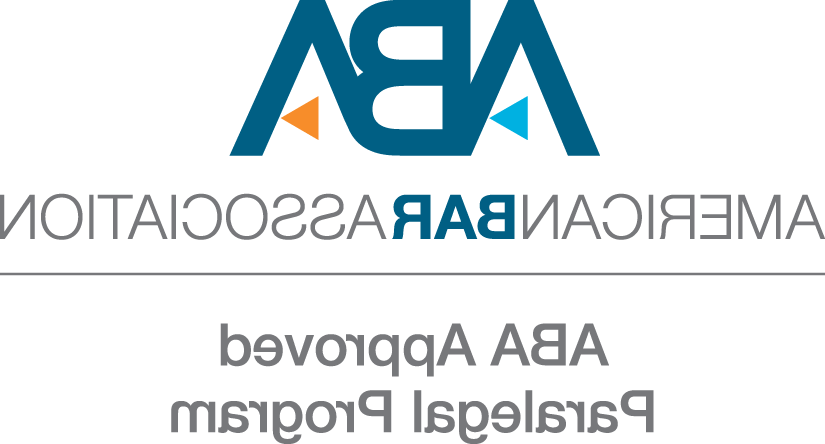 ABA: American Bar Association, ABA Approved Paralegal Program logo